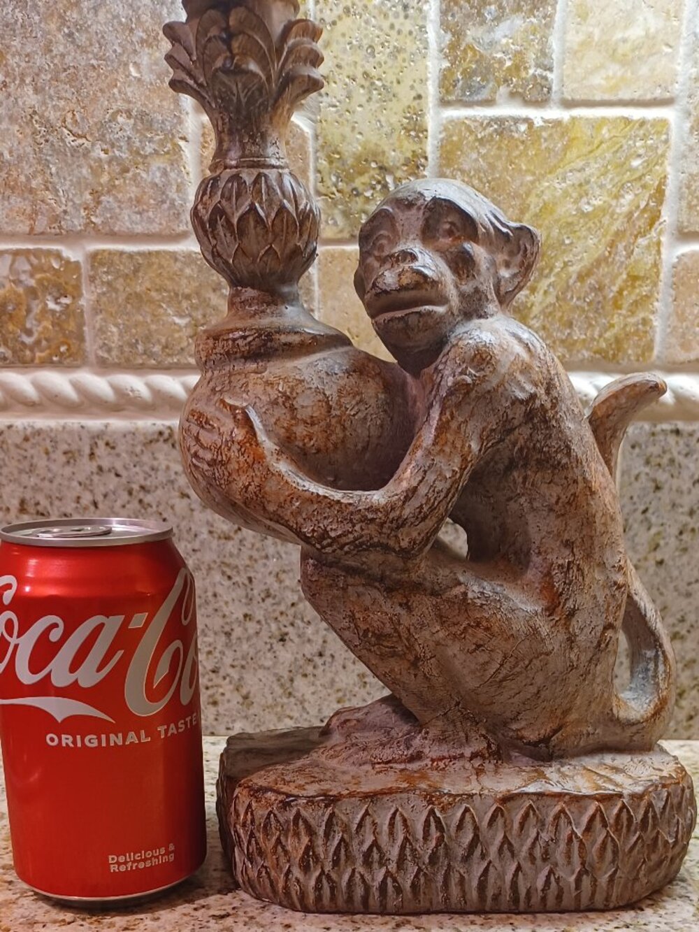 Monkey candel holder - Picture 3 of 4